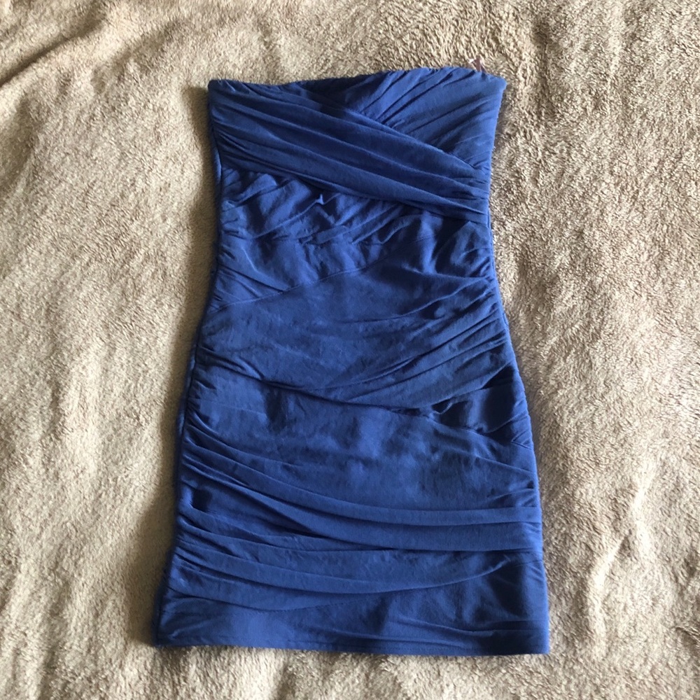TopShop mini tube dress with chiffon layering